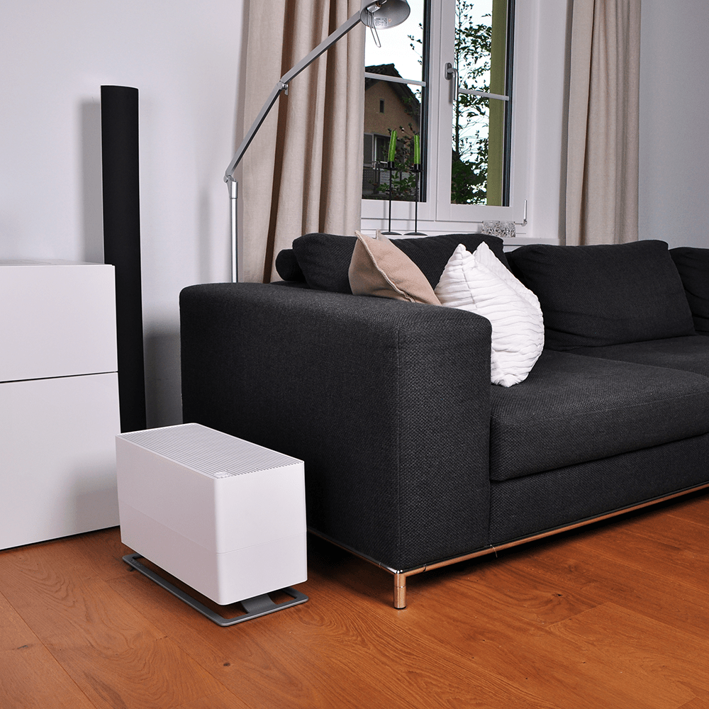 Stadler Form Oskar Big Humidifier - White - beside the couch