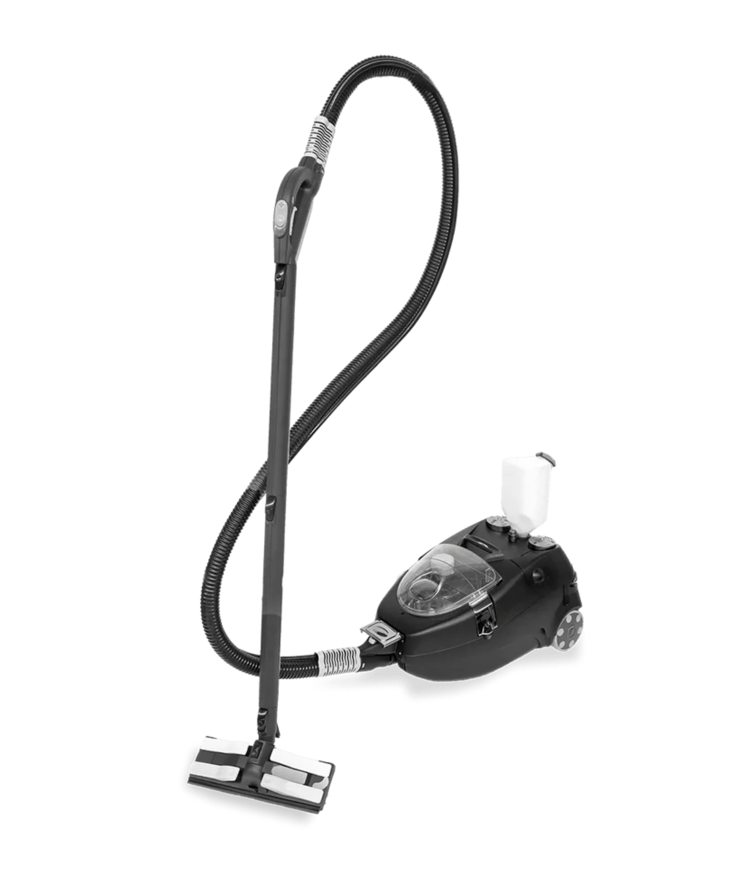 Steam Vacuum Cleaners- These unique units not only use steam to remove visible grime and invisible bacteria, but they also function as vacuum cleaners.