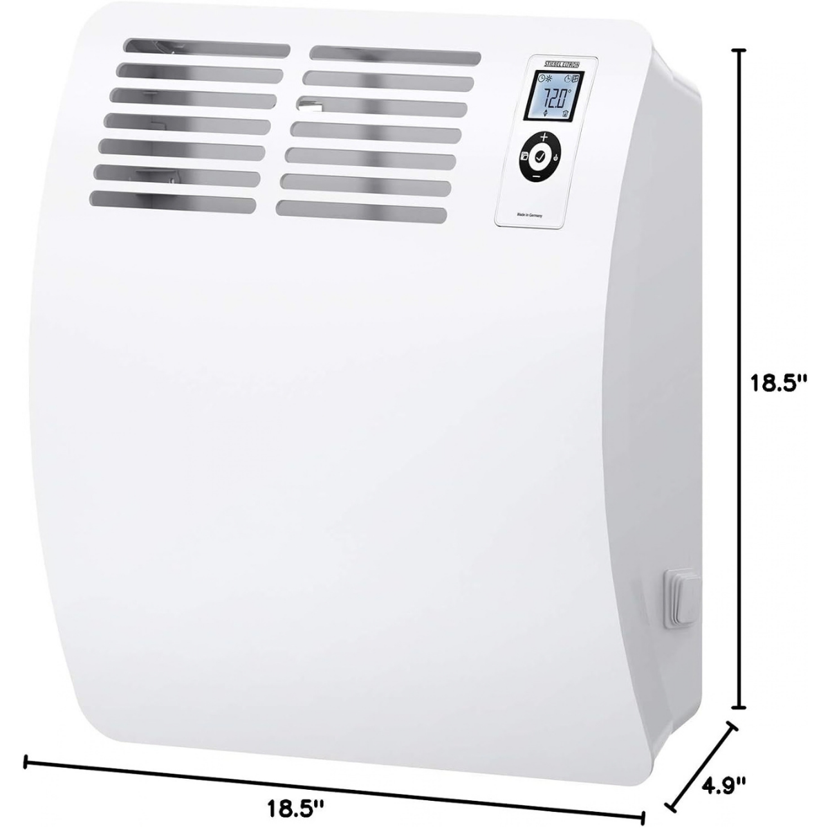 Stiebel Eltron Wall Mounted Convection Heater 120V 1000W - Dimensions