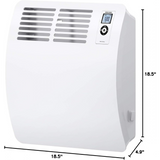 Stiebel Eltron Wall Mounted Convection Heater 240V 1000W - Dimensions
