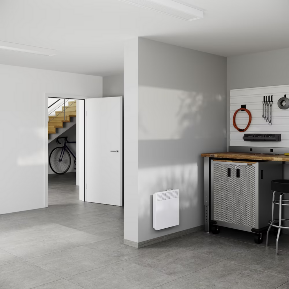 Stiebel Eltron Wall-Mounted Electric Convection Heater 240V w/Digital Thermostat - Lifestyle
