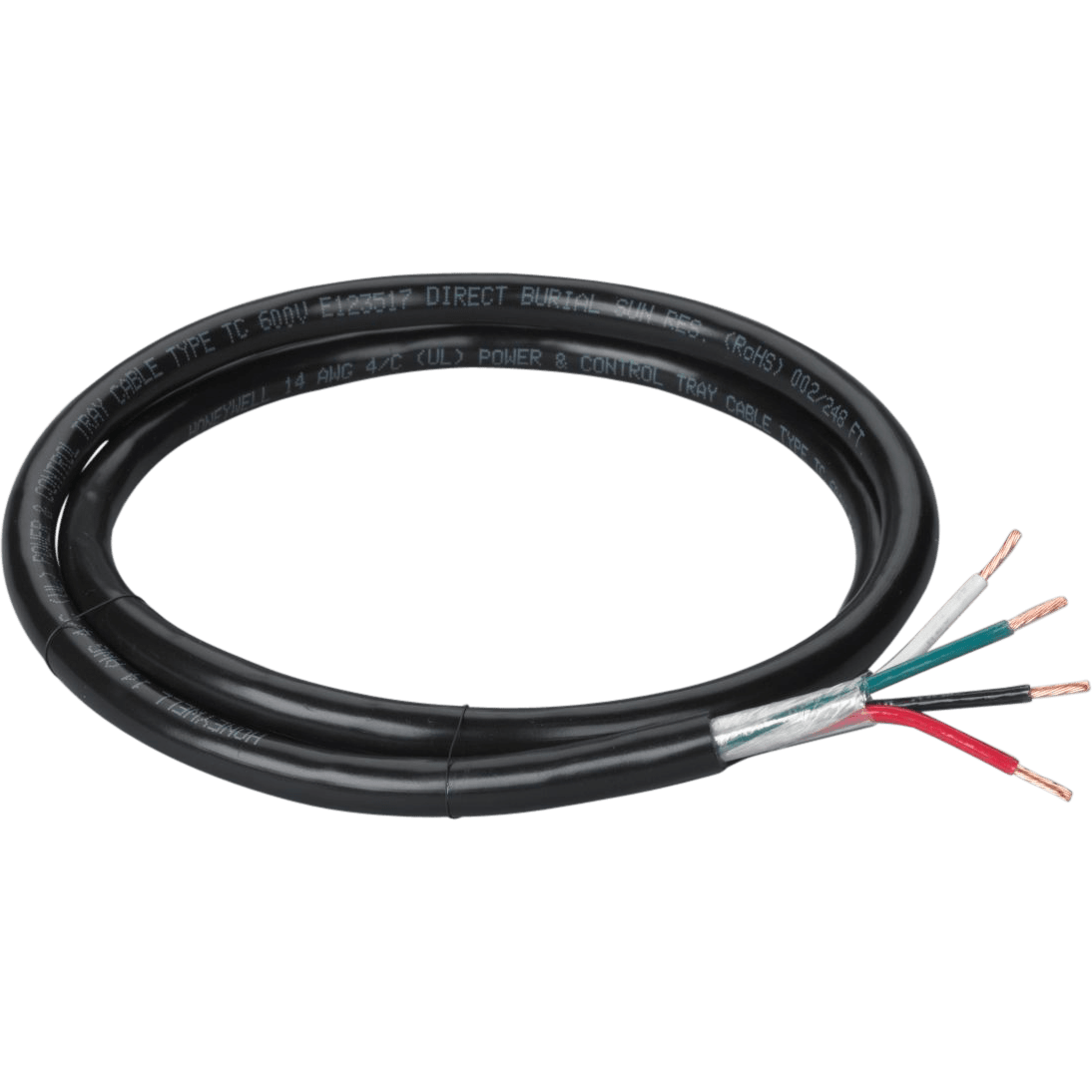 Stranded Tray Cable Wire 1/4" x 1'4" x 50 Ft. - Exposed Wiring