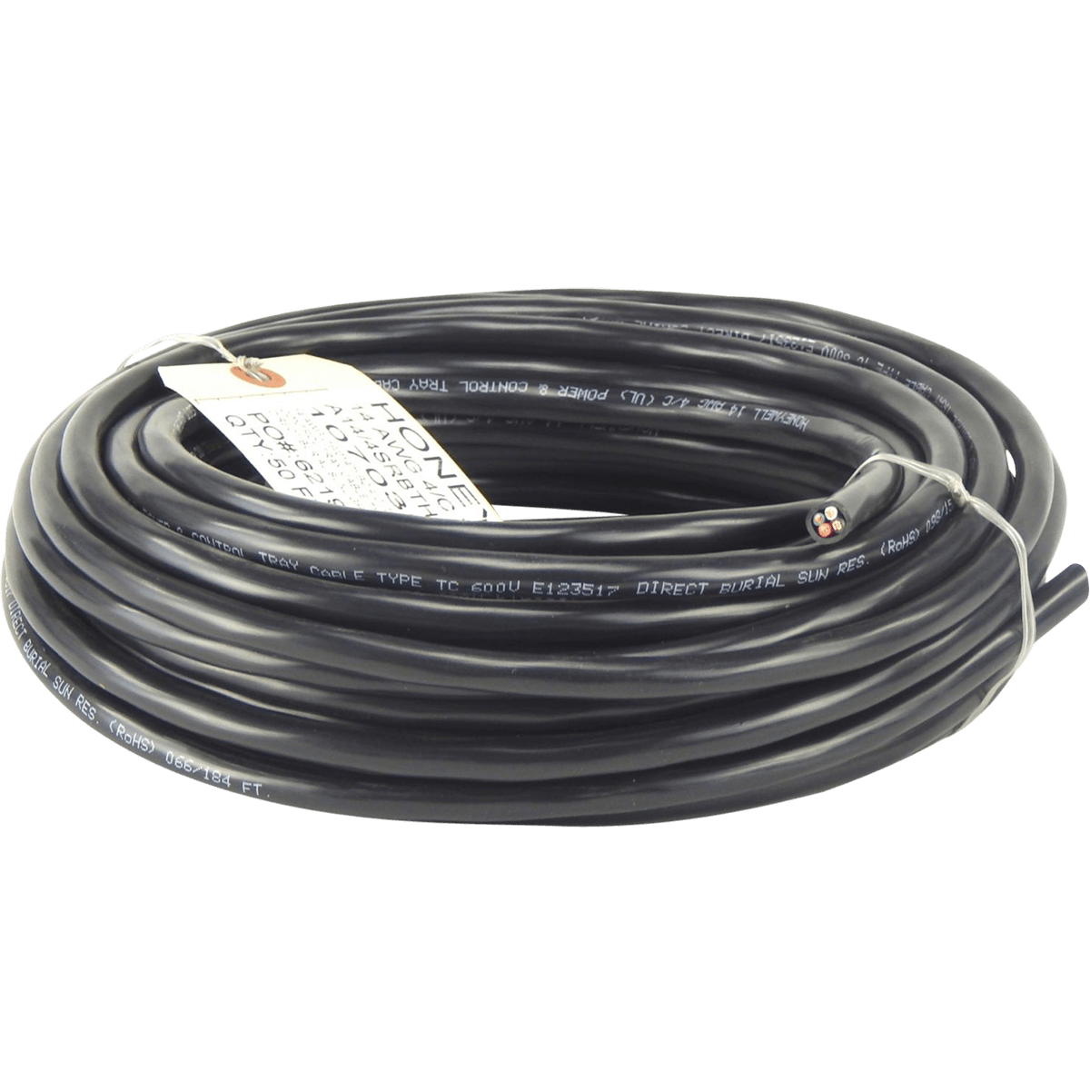 Stranded Tray Cable Wire - 1/4" x 1/4" x 50 Feet