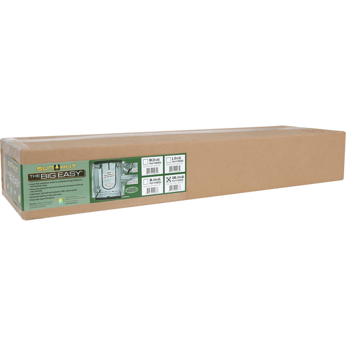 Sun Hut Big Easy Grow Tent  - Box