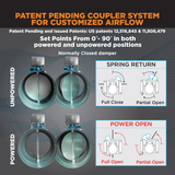 Suncourt 120V Adjustable Motorized Damper - Normally Closed - Infographic 4