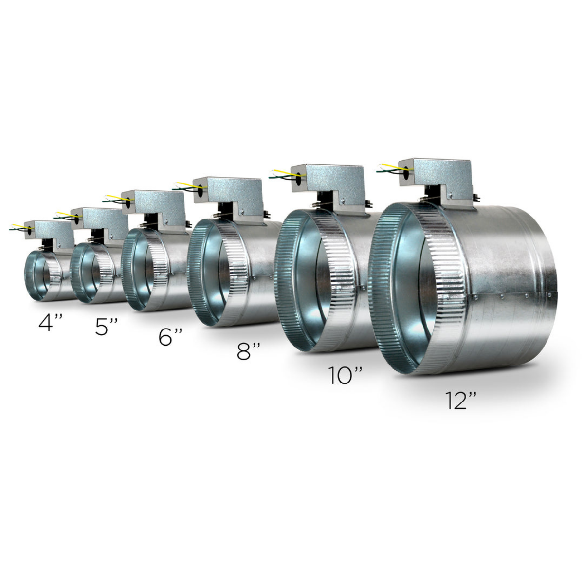 Suncourt 120V Adjustable Motorized Damper - Normally Closed - Series