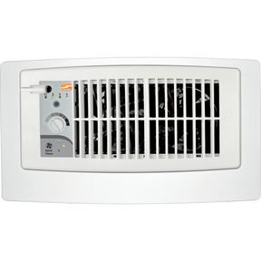 Suncourt Flush Fit Register Booster Fan with Adapter Plate - White