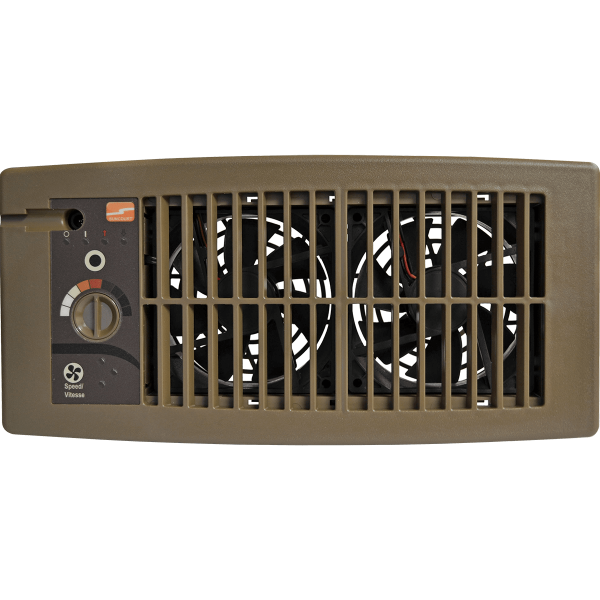Suncourt Flush Fit Register Booster Fan - Brown