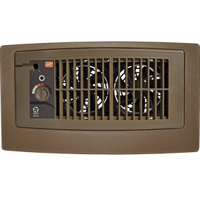 Suncourt Flush Fit Register Booster Fan with Adapter Plate - Brown