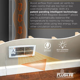 Suncourt Flush Fit Register Booster Fan - Smart Technology with self-teaching function