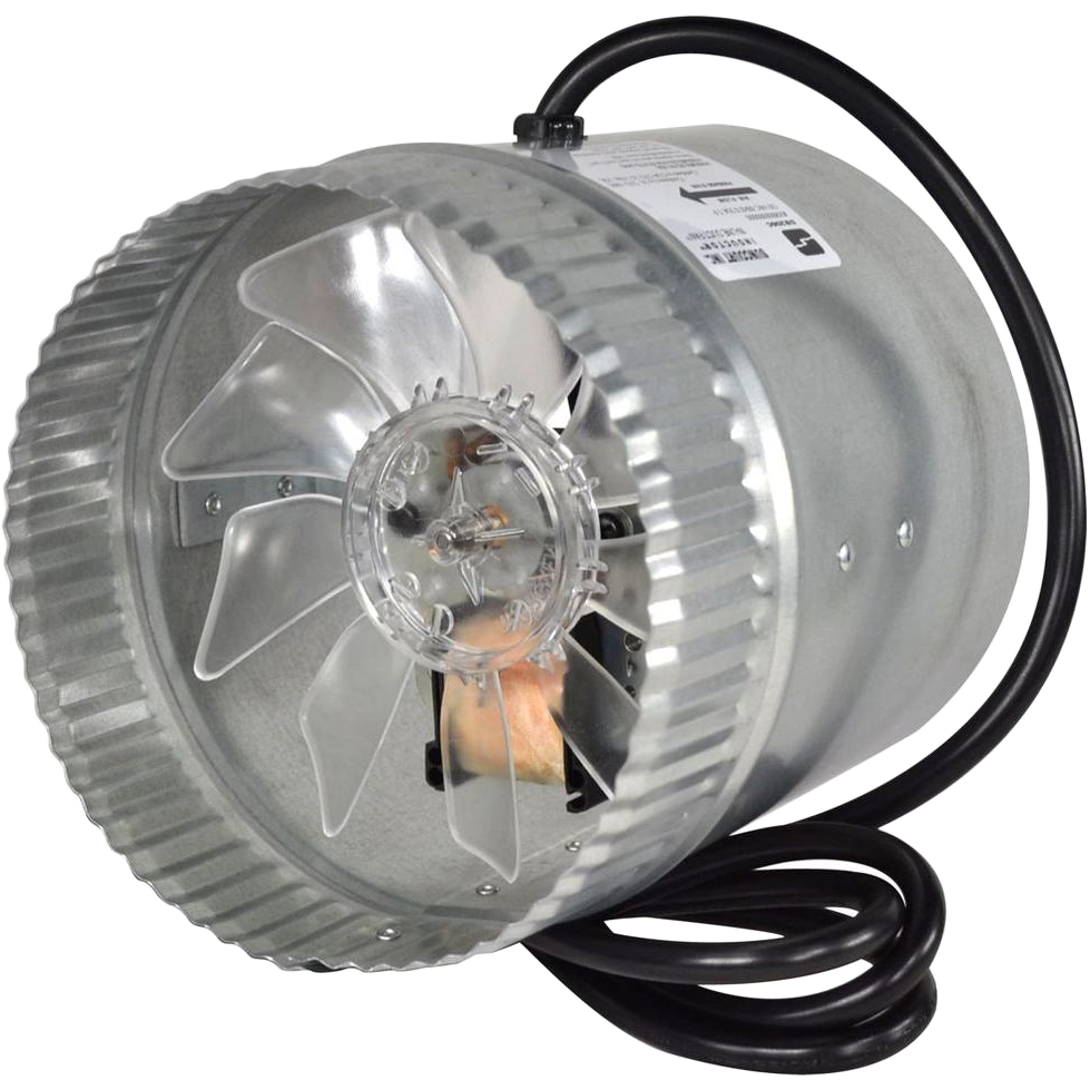 Suncourt Inductor Corded In-Line Duct Fan - 6" Diameter