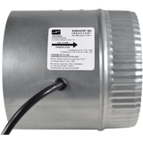 Suncourt Inductor Corded In-Line Duct Fan - 6" Diameter