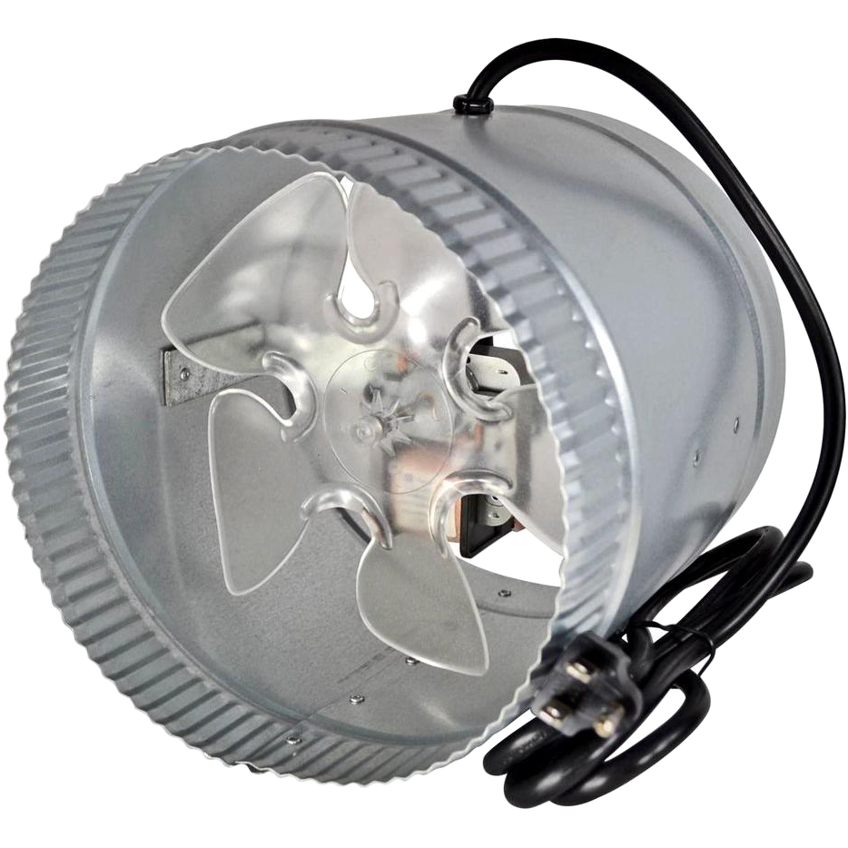Suncourt Inductor Corded In-Line Duct Fan - 8" Diameter