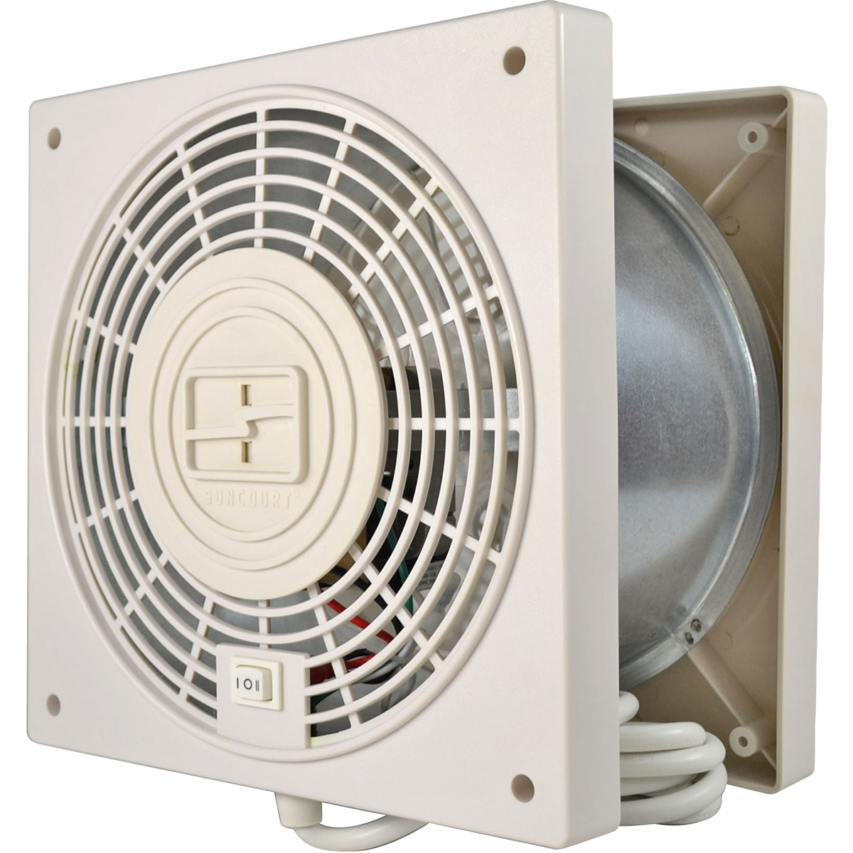 Suncourt ThruWall 2-Speed Room to Room Fan w/ Airflow Adapators - Main
