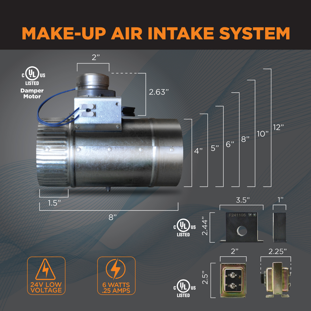 ZCMU Make-Up Air Intake Kit - Infographic 2