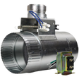 Suncourt ZoneMaster 24V Stud Mounted Transformer Motorized Damper 4-In - Main