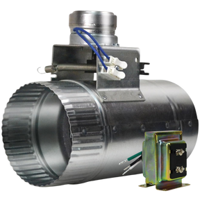 Suncourt ZoneMaster 24V Stud Mounted Transformer Motorized Damper 4-In - Main