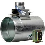 Suncourt ZoneMaster 24V Stud Mounted Transformer Motorized Damper - 5-In