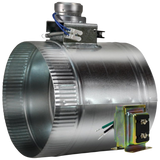 Suncourt ZoneMaster 24V Stud Mounted Transformer Motorized Damper - 8-In
