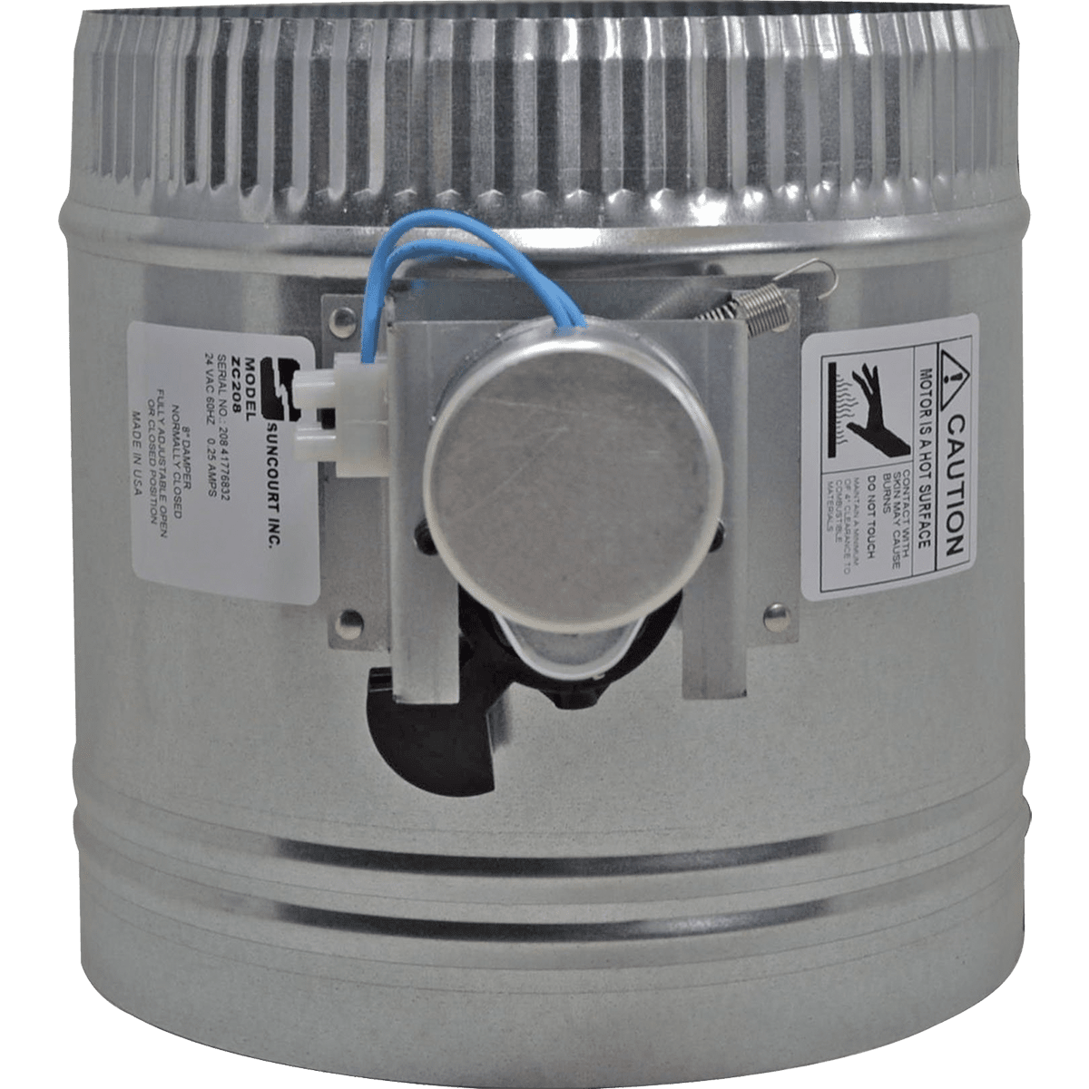 Suncourt ZoneMaster Adjustable Motorized Dampers - Top View