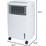 Sunpentown SF-612R Evaporative Air Cooler with 3-D Honeycomb Cooling Pad - Dimensions