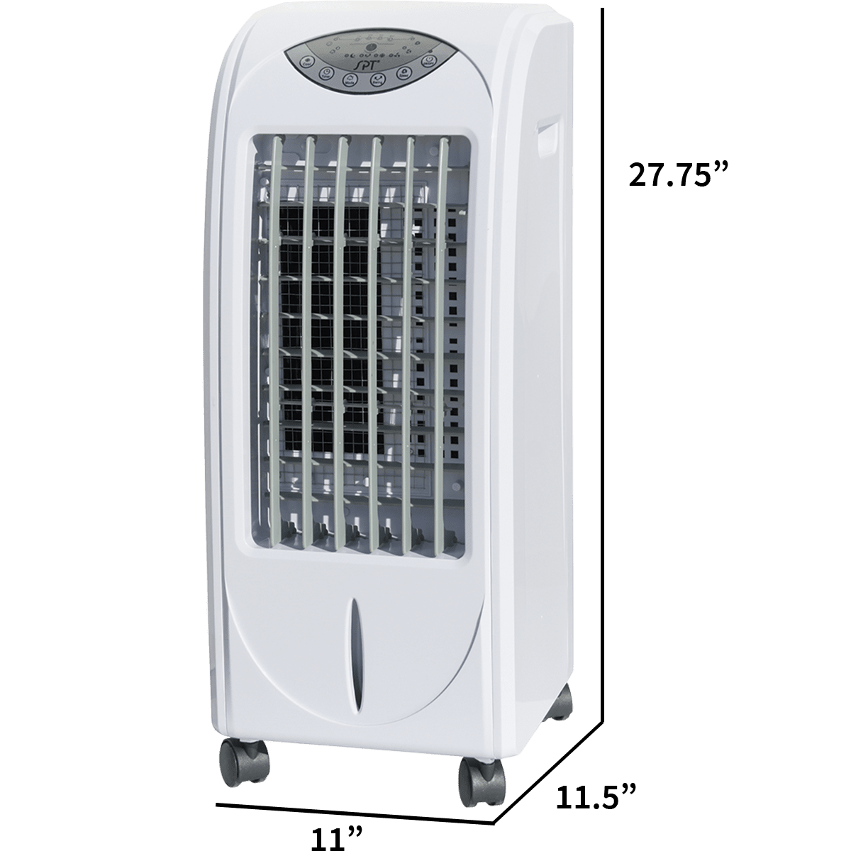 SPT SF-614P Portable Evaporative Air Cooler with 3D Cooling Pad - Dimensions