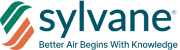 Sylvane logo with orange and green abstract shapes above the wordmark 'Sylvane' and the tagline 'Better Air Begins With Knowledge'.