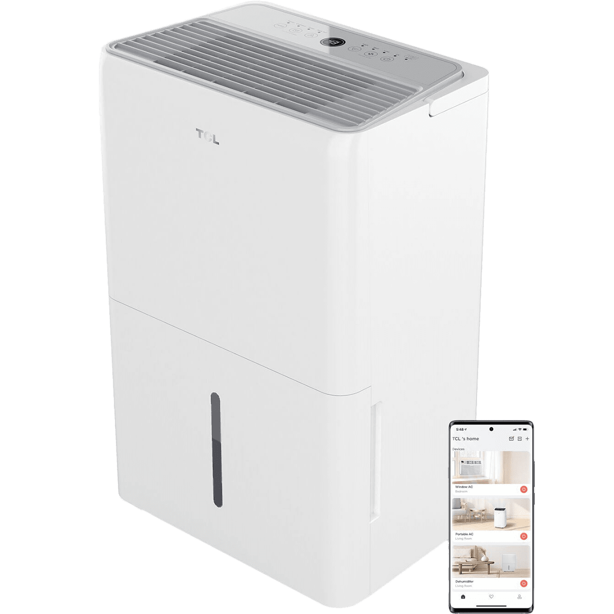 TCL 25 Pint Smart Dehumidifier - App