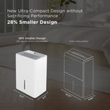 TCL 25 Pint Smart Dehumidifier - Infographic