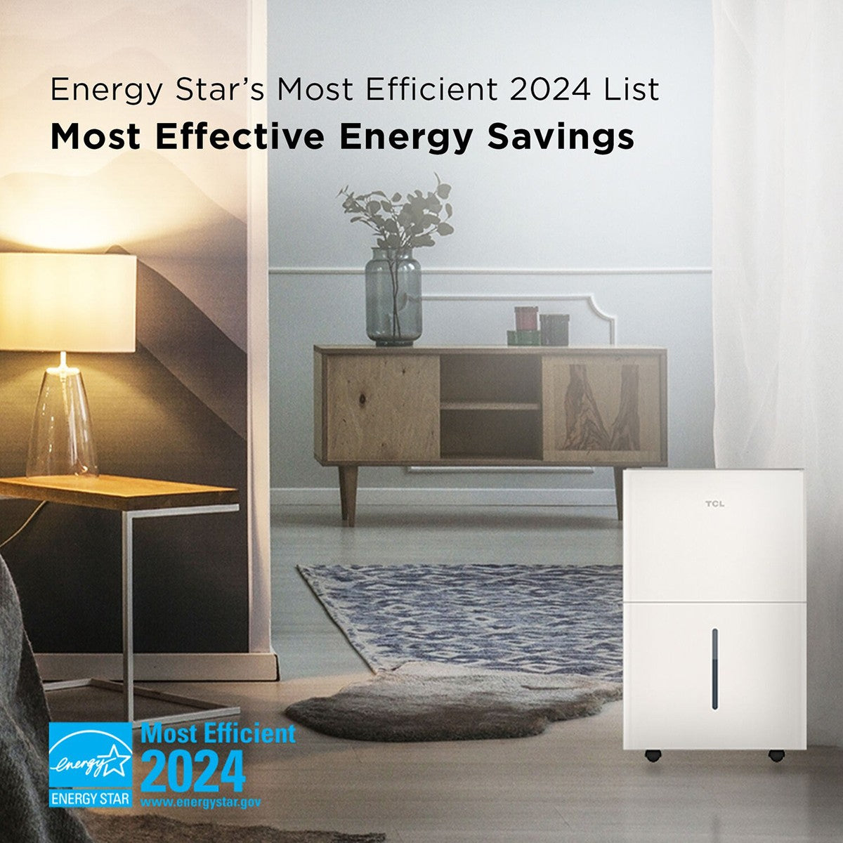 TCL 25 Pint Smart Dehumidifier - Infographic
