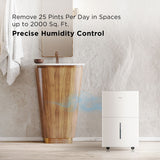 TCL 25 Pint Smart Dehumidifier - Infographic