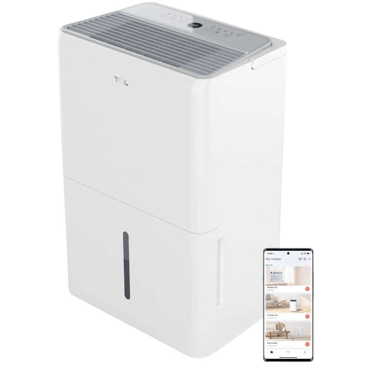 TCL 32 Pint Smart Dehumidifier - Angle 2