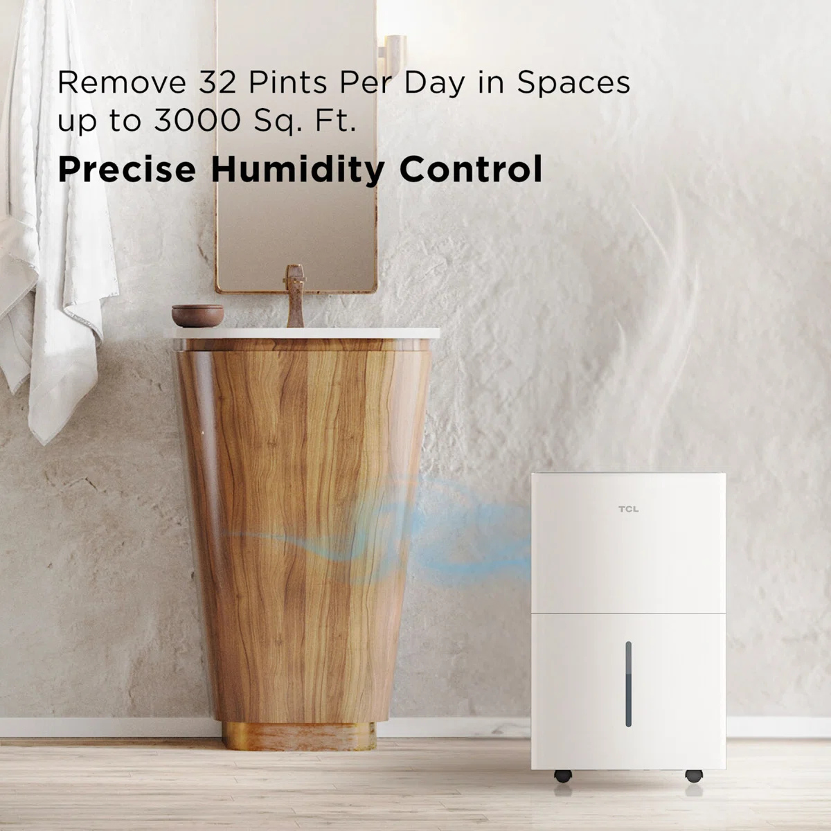 TCL 32 Pint Smart Dehumidifier - Infographic 2