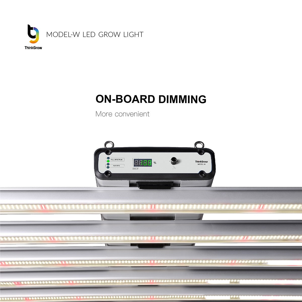 ThinkGrow Model-W 630 Watt Horticulture Full Spectrum LED Grow Light - Dimming