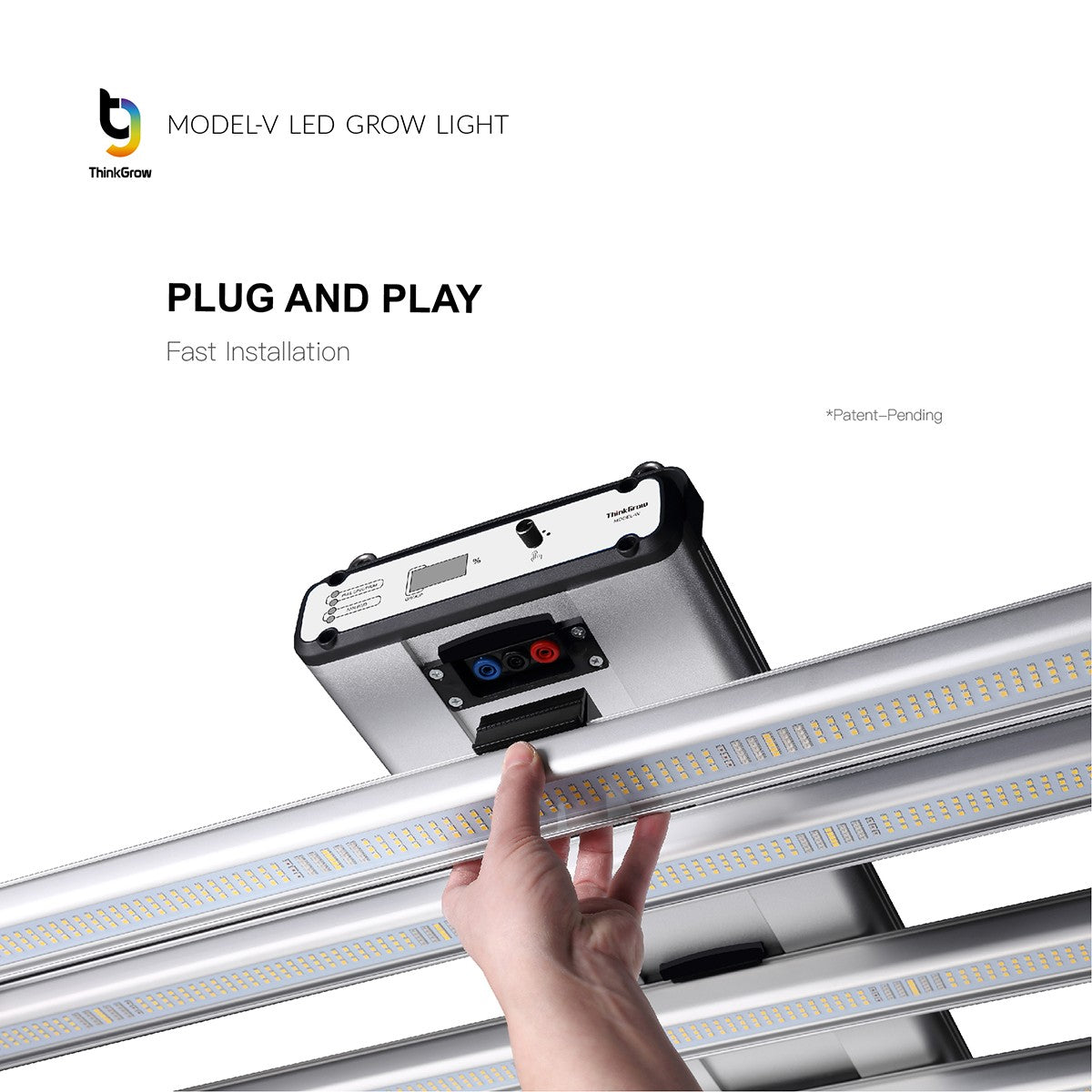 ThinkGrow Model-W 630 Watt Horticulture Full Spectrum LED Grow Light - Plug and Play
