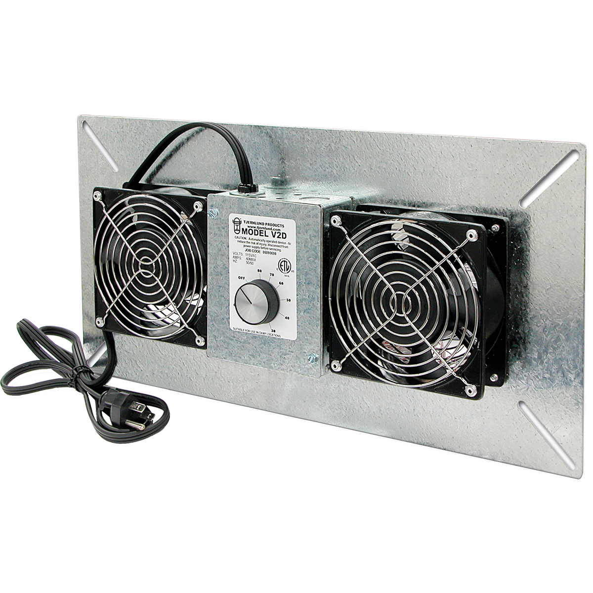 Tjernlund UnderAire V2D Crawl Space Ventilator - Main