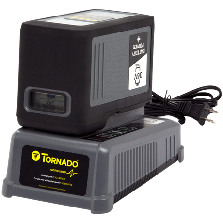 Tornado 36V Quick Charger for Strike Upright Vacuum - w/ Battery