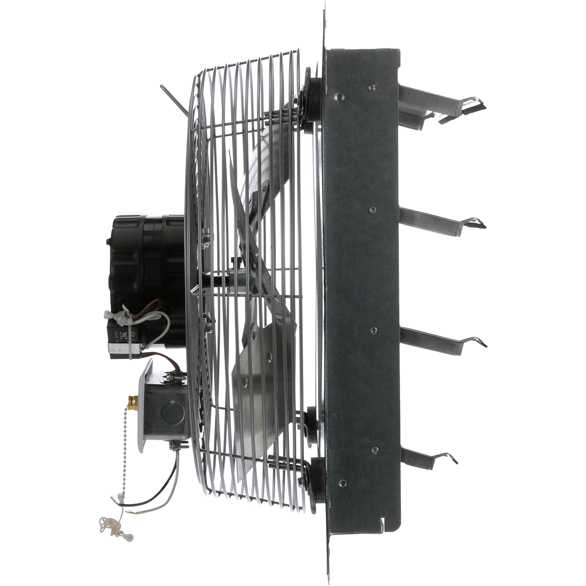 TPI CE18DS Direct Drive Shutter Mounted Exhaust Fan - Side