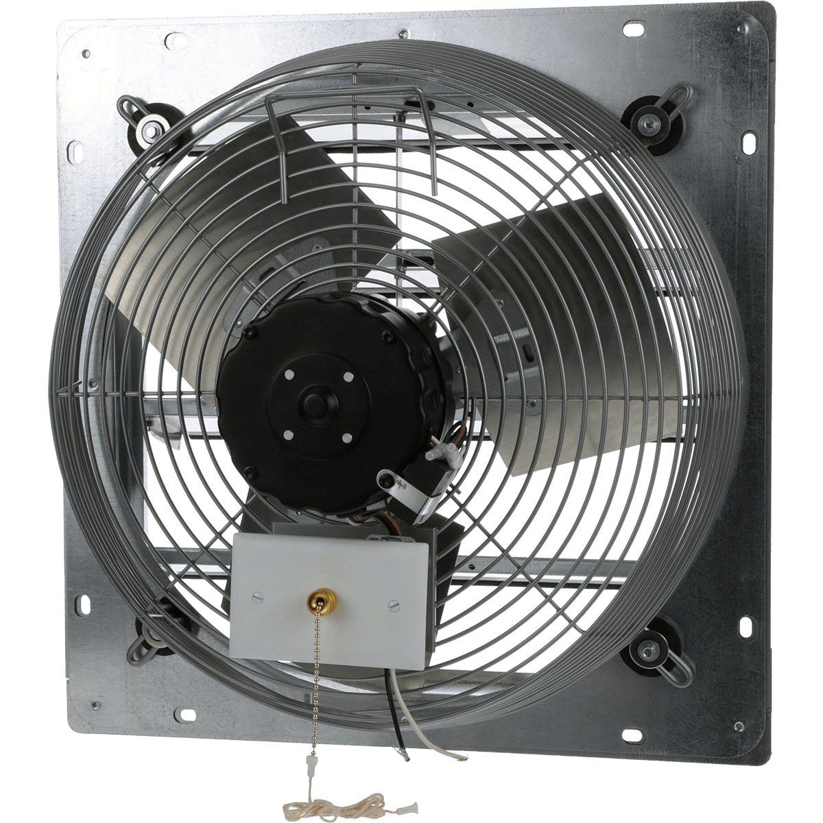 TPI 20-In. 3-Speed 1/4 HP Direct Drive Shutter Mounted Exhaust Fan - Back