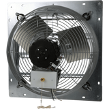 TPI 20-In. 3-Speed 1/4 HP Direct Drive Shutter Mounted Exhaust Fan - Back