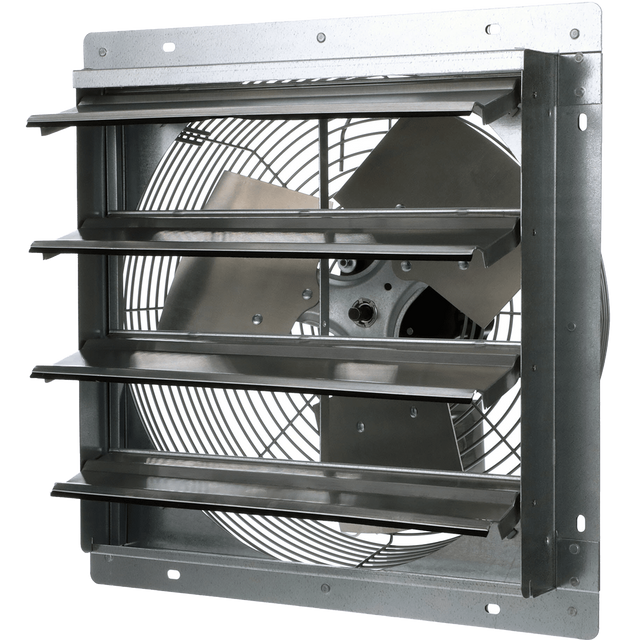 TPI 20-In. 3-Speed 1/4 HP Direct Drive Shutter Mounted Exhaust Fan - Main