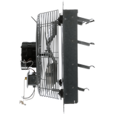 TPI 20-In. 3-Speed 1/4 HP Direct Drive Shutter Mounted Exhaust Fan - Side