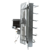 TPI CE24DS Direct Drive Shutter Mounted Exhaust Fan - Side