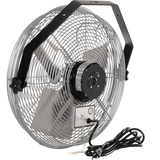 TPI U-TE 3-Speed 1/8 HP Tilt Head Industrial Wall Mounted Work Station Fan - Back