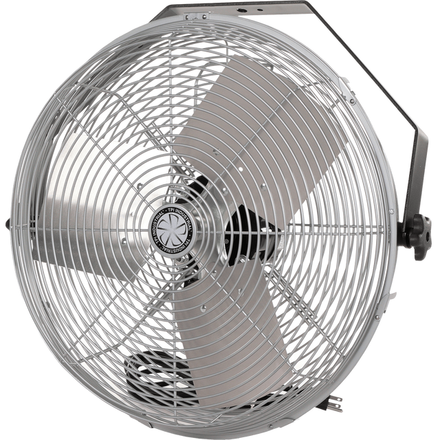 TPI U-TE 3-Speed 1/8 HP Tilt Head Industrial Wall Mounted Work Station Fan - Main