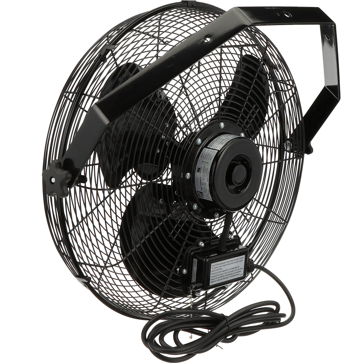 TPI U-TEHD 3-Speed Outdoor Rated Industrial Yoke Mount Fan - U18TEHD - Back