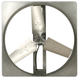 Triangle Engineering Comfort Aide 1/4 HP Whole House Fan - back of fan.