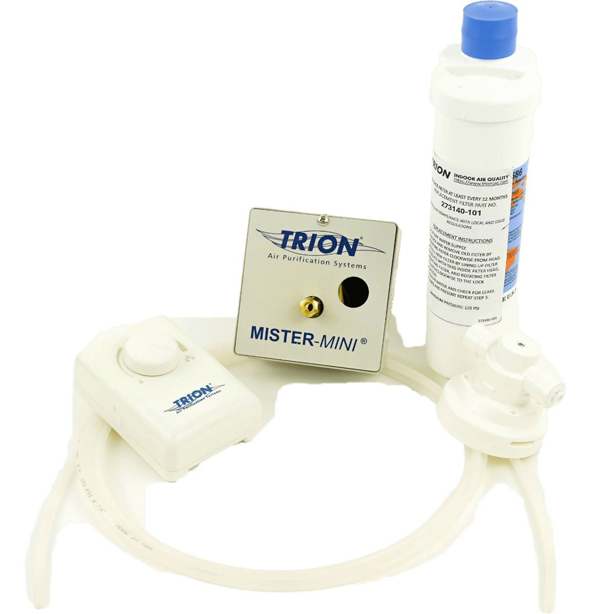 TRION Mister Mini Duct-Mounted Atomizing Humidifier w/ Water Filter Kit - Main