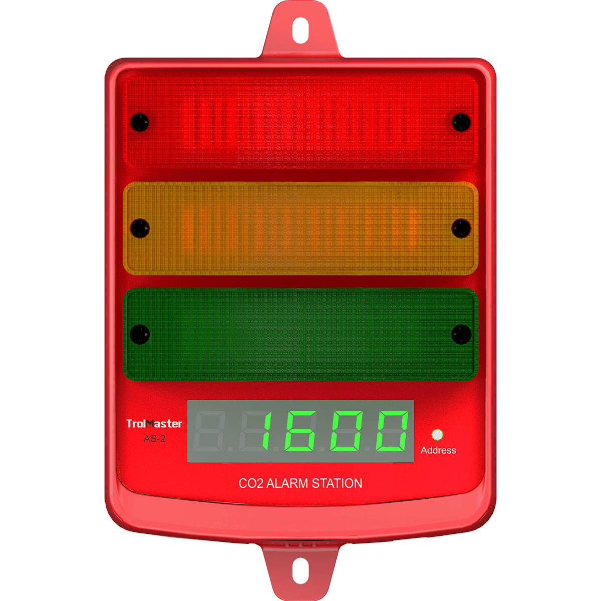 TrolMaster Carbon-X CO2 Alarm Station -Audio/Visual + LED Indicator - Main