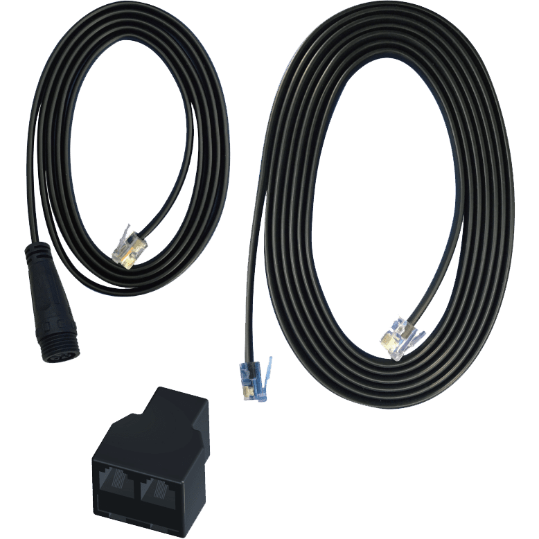 Trolmaster Hydro-X RJ12 to 3Pin IP67 Cable Set